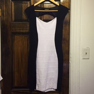 Express Black & White Dress