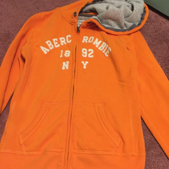Abercrombie and Fitch orange sweatshirt