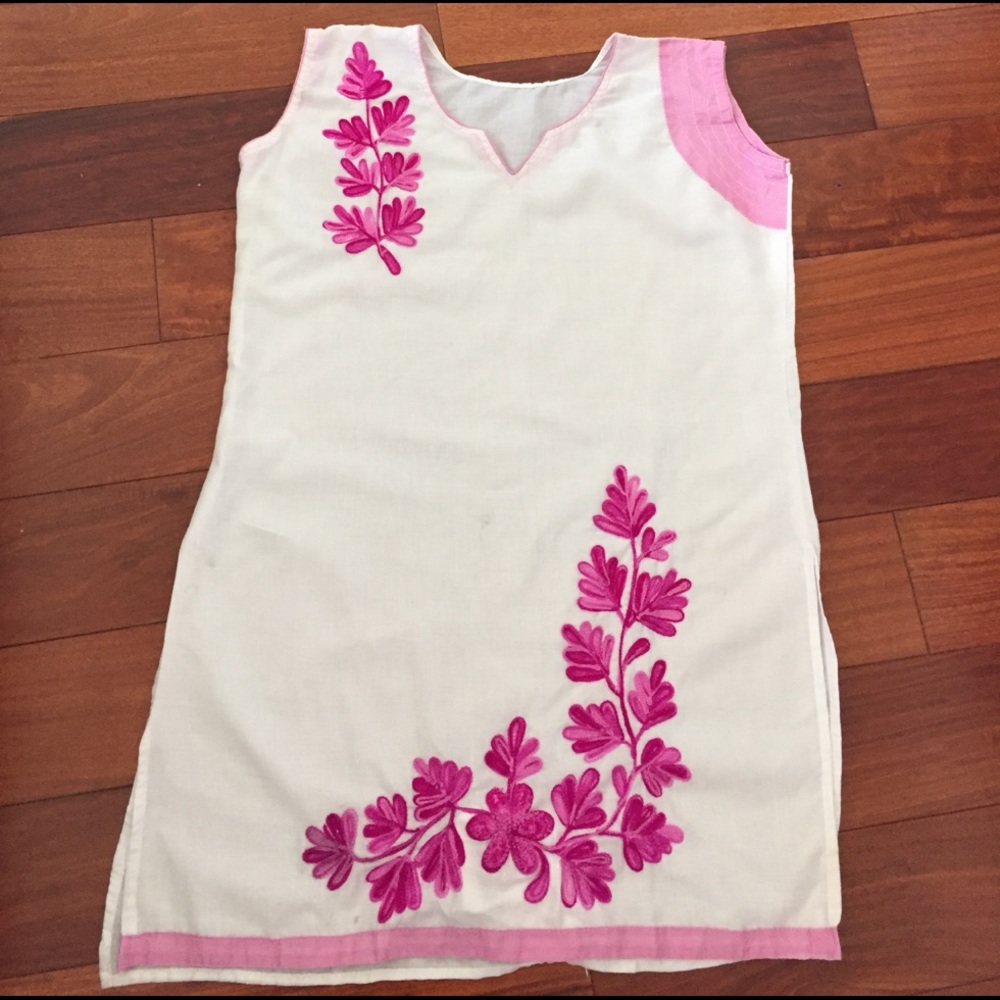 Pink flower shift dress/ Top/Blouse
