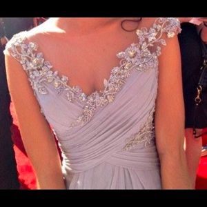 Grey Prom dress