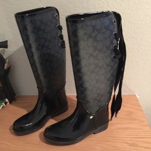 Coach ladies rain boots