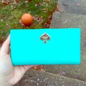Kate Spade- Cedar Street "Stacy" Wallet in Teal