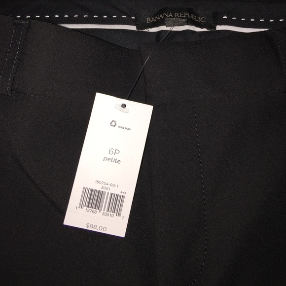 NWT banana republic black slacks - Picture 3 of 4