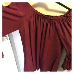 Boho chic off shoulder dress