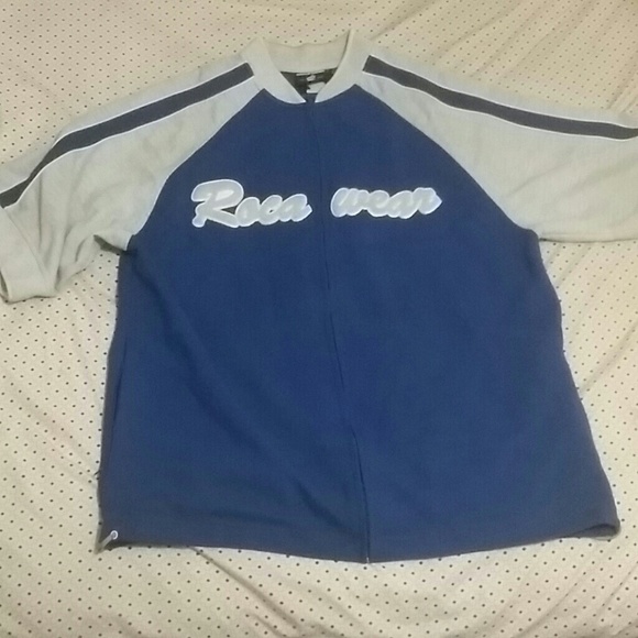 Rocawear zipper short sleeve with pockets - Picture 1 of 3