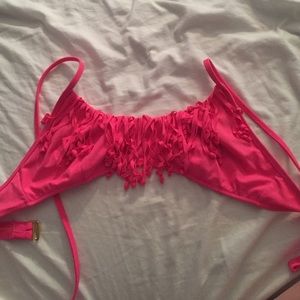 Victoria secret pink fringe top