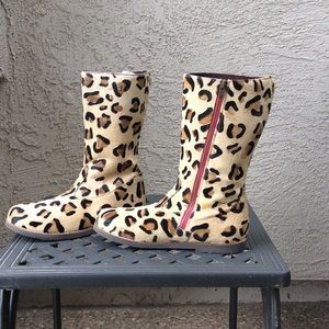 mini boden leopard boots