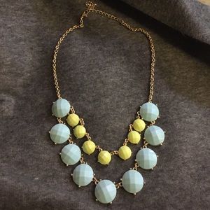 Green and blue bubble necklace.