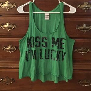 VS pink st pattys day shirt
