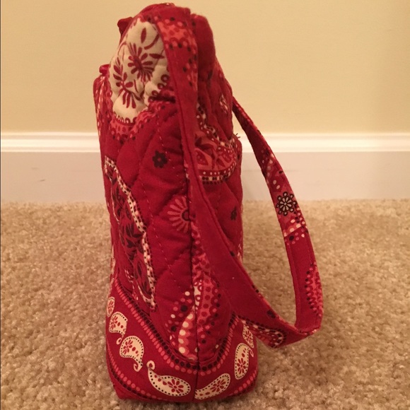 Vera Bradley Red Paisley Print Purse - Picture 2 of 3