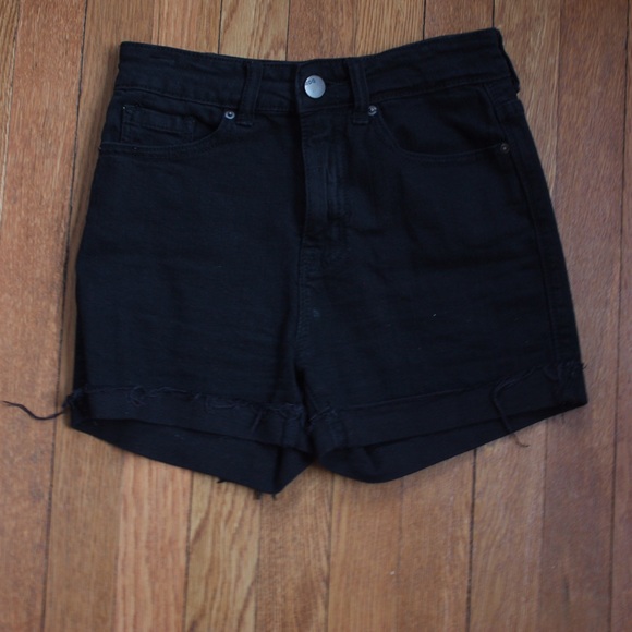 NEW BDG High Waisted Black Denim Shorts