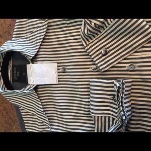 Jean paul gaultier pinstripe runway shirt