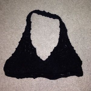 black lace bralette