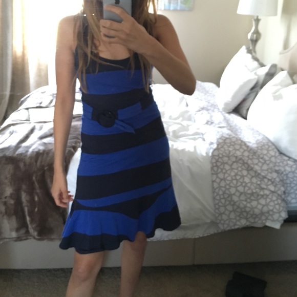 Dress blue strips - Picture 2 of 3
