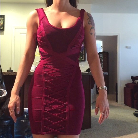 Pink Bebe dress