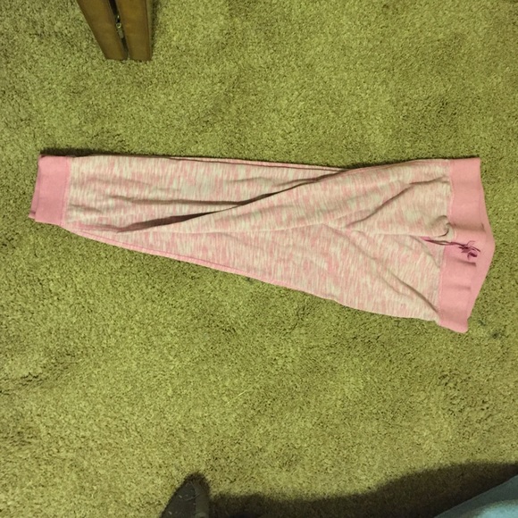 Pink joggers with front tie