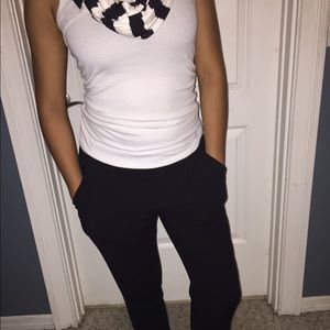 Black skinny dress pant petite