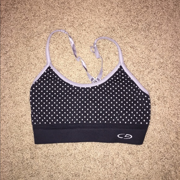 Polka Dot Champion Sports Bra