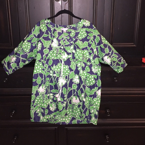 Lily Pulitzer tunic cover up cotton top SZ small