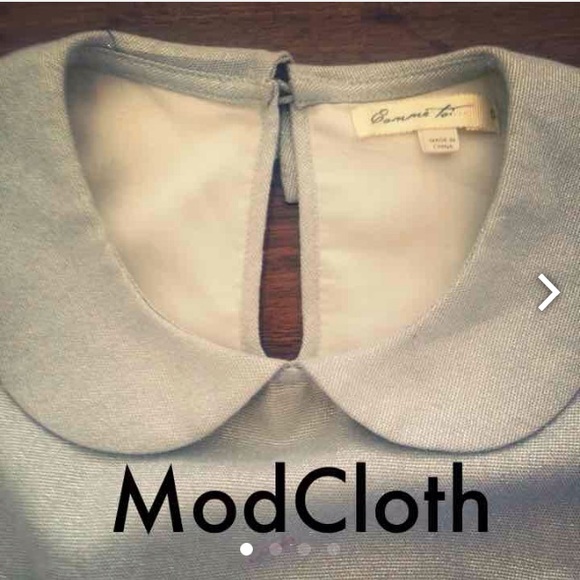ModCloth Peter Pan Collared Sleeveless Blouse