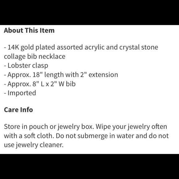 ** huge SALE**Statement necklace - Picture 4 of 4