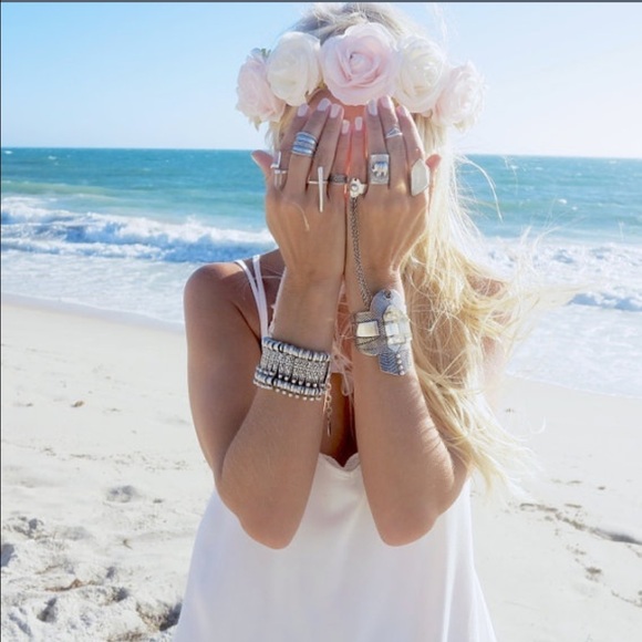 Free People Jewelry - Turkish Antalya Antique Silver Bracelet