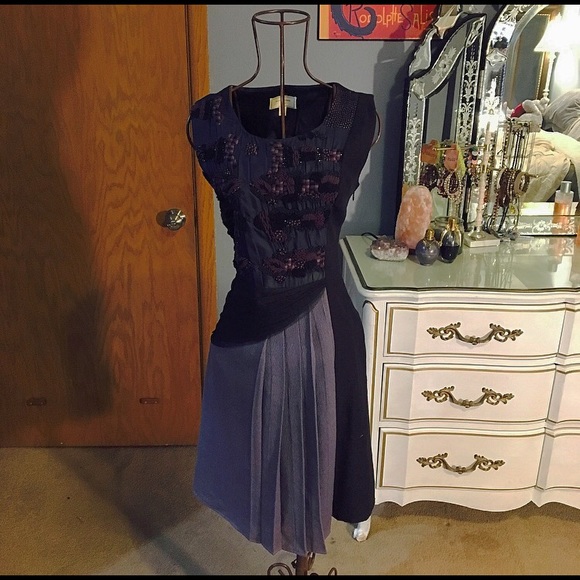 Beautiful Purple Anthropologie Cocktail Dress