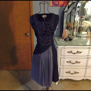 Beautiful Purple Anthropologie Cocktail Dress