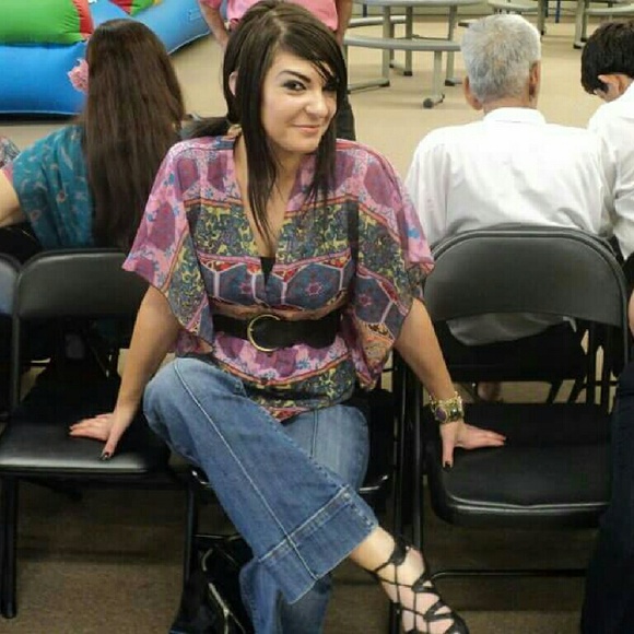 EXOTIC PURPLE DRAPEY TOP - Picture 1 of 1