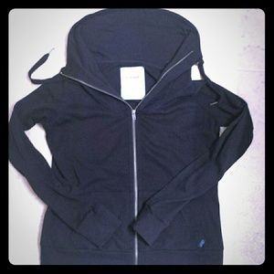 Garage Brand Cowl Neck Zip up hoodie