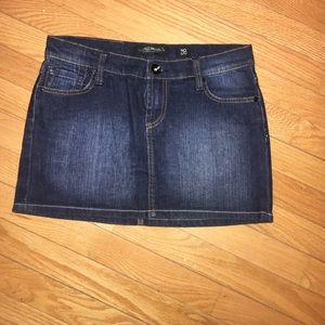 Ed Hardy by Christian Audigier crystal jean skirt