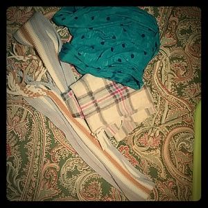 Three scarves!