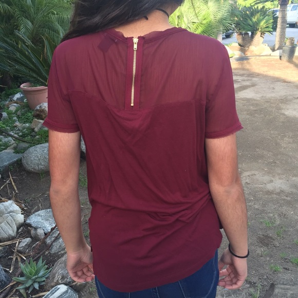 Burgundy Tee - Picture 3 of 3