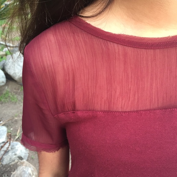 Burgundy Tee - Picture 2 of 3