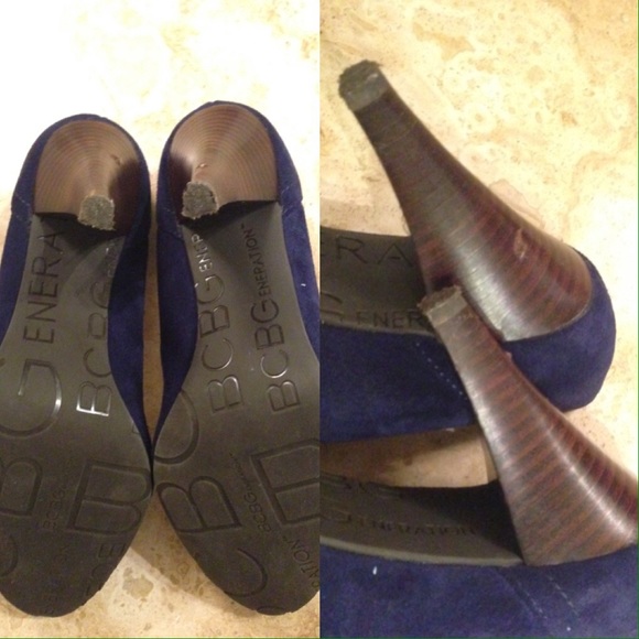 👠👠BCBG generation navy suede heel - Picture 4 of 4