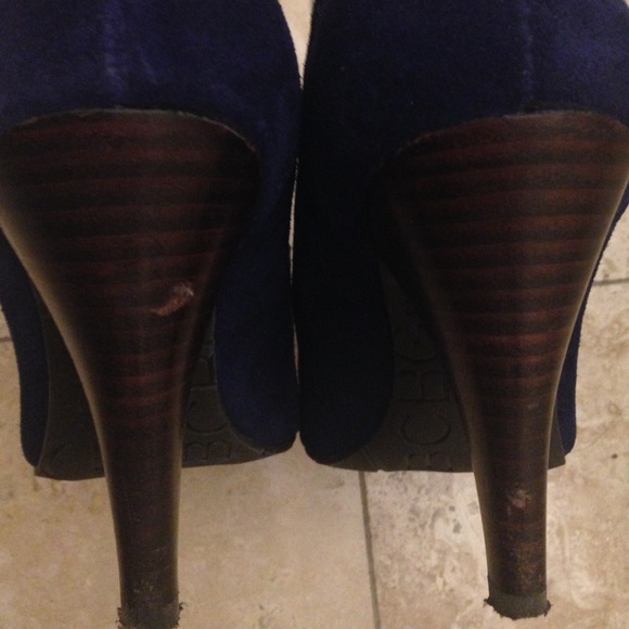 👠👠BCBG generation navy suede heel - Picture 3 of 4