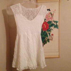 Hollister White Lace Dress