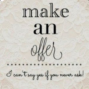 Love the item but not the price? Make an offer!