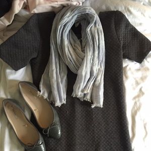 Quilted Gray Ponte Dress