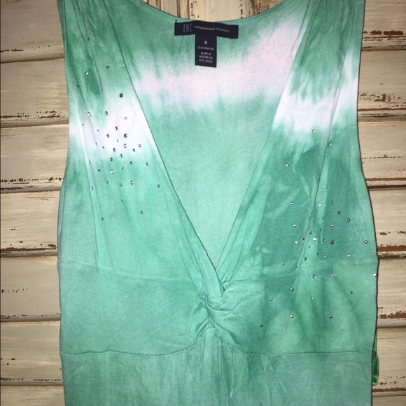 INC tye dye maxi dress