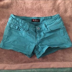 Guess Teal Denim Shorts