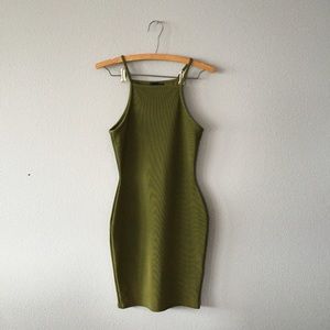 ASOS GREEN HALTER DRESS