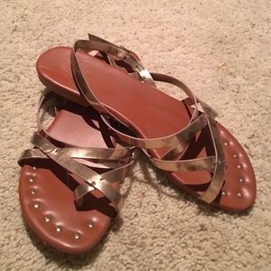 Strap over sandals