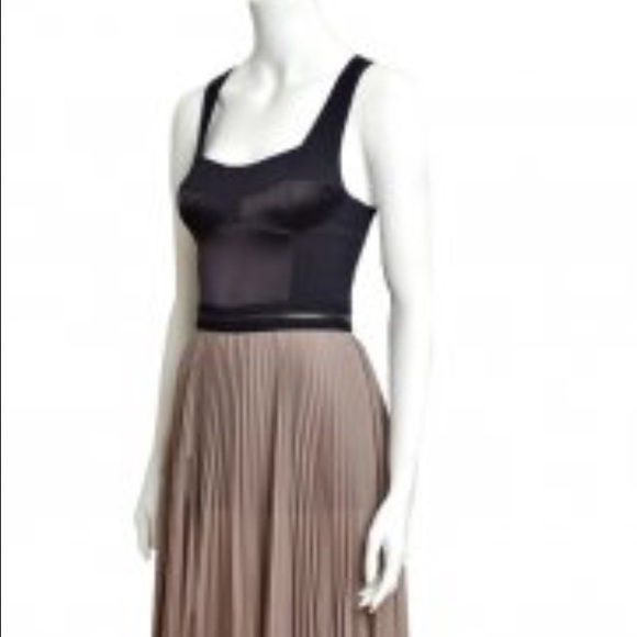 Mackage Jumpsuit with silk pleated skirt size 8