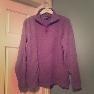 Men's Ralph Lauren half zip knit 100% cotton