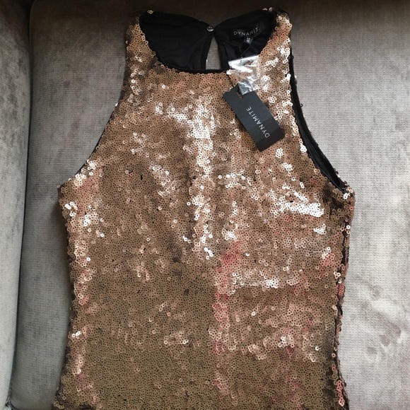 Gold Sequin Dress - Picture 2 of 3