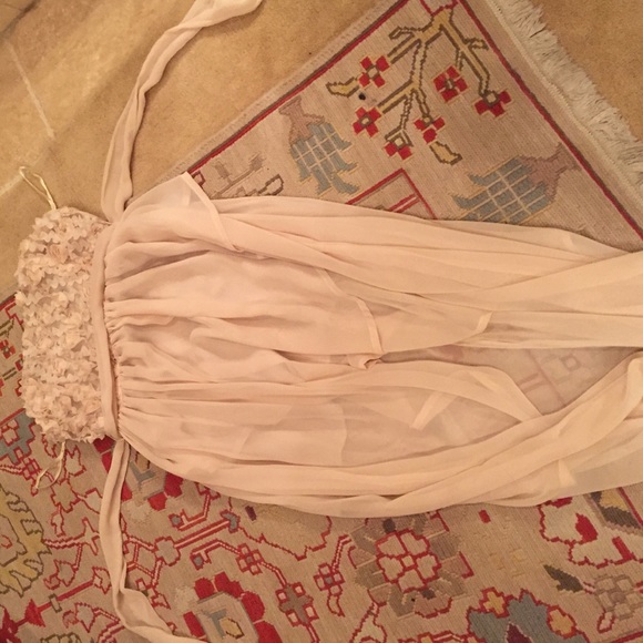Strapless high low dress