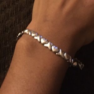 White Gold heart bracelet