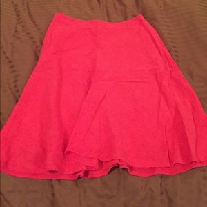 Banana Republic hot pink linen skirt!