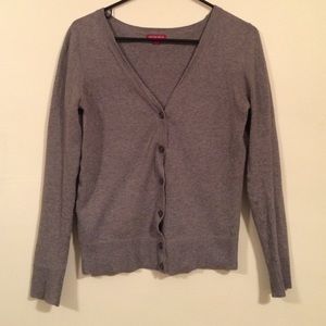 Gray cardigan